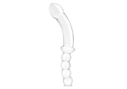 12.5" Girthy Double-Sided Dong with Anal Bead Grip Handle