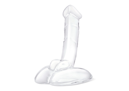 7.5" Rideable Standing Glass Cock with Stability Base